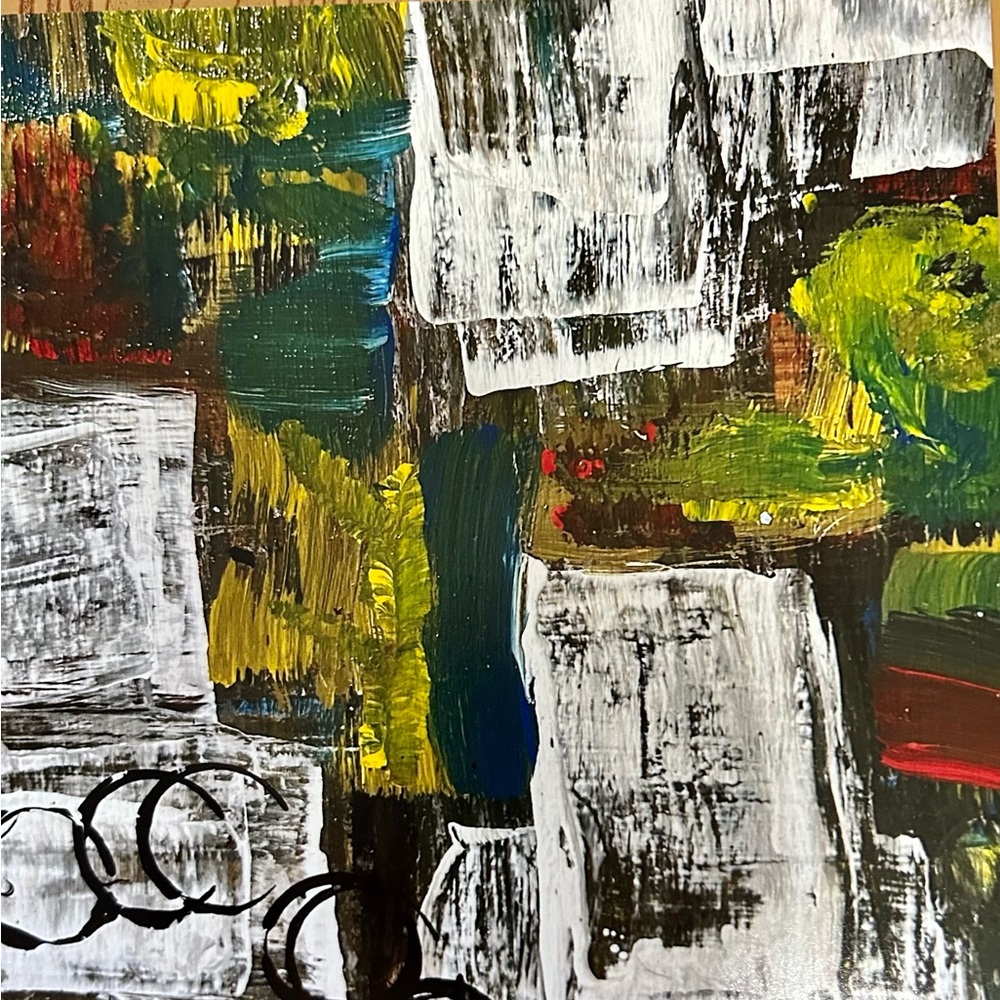 Original Art Photo Glossy Professional Print of Abstract Art by Jan Perez